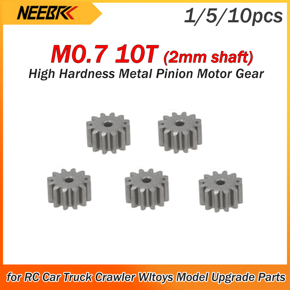 Hobby Quality Rc Cars - 1/5/10pcs M0.7 10T Metal Pinion Motor
