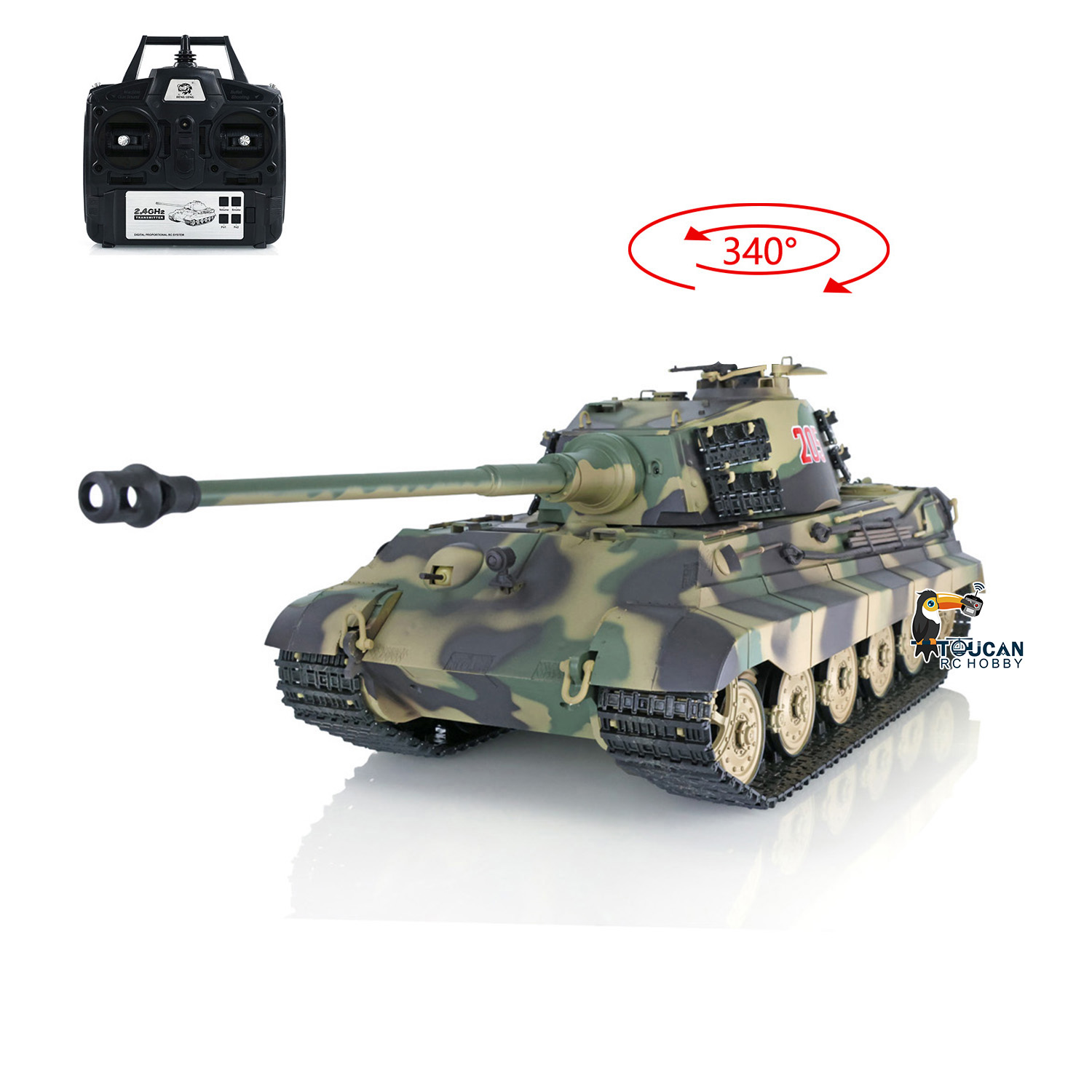 2.4G Heng Long 1/16 RTR RC Tan - Rc Hobby Kings review and price