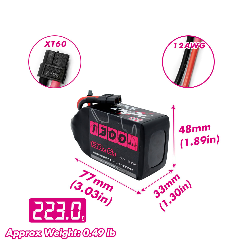 2PCS CNHL 6S 22.2V Lipo Batter - Hobby Rc Quadcopters & Multirotors review and price